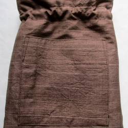 大島紬で作った巾着袋　３７８６ 9枚目の画像