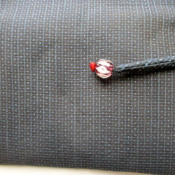 送料無料　藍大島紬で作った和風財布・ポーチ　３８４３ 10枚目の画像