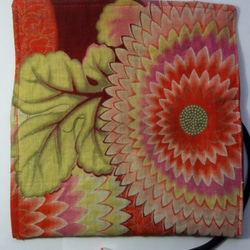 花柄の着物で作った和風お財布　あ４０４ 4枚目の画像