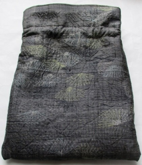 送料無料　大島紬で作った巾着袋　３９５２ 10枚目の画像