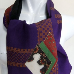 正絹の着物で作ったスカーフ　あ５０４ 1枚目の画像