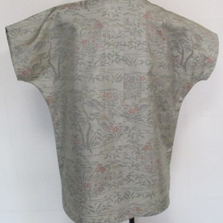４３１３　送料無料　色大島紬で作ったTシャツ 6枚目の画像
