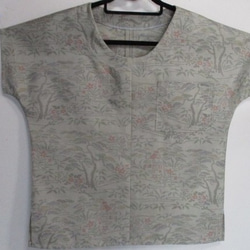 ４３１３　送料無料　色大島紬で作ったTシャツ 9枚目の画像
