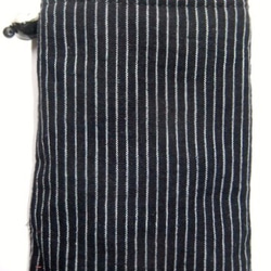 手絞りの羽織と唐桟縞の着物で作ったスマートフォン入れあ９４２ 2枚目の画像