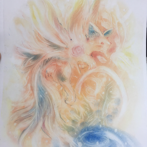 世界に1枚！貴方だけのエネルギーアート【15cm角】 絵画 いなば 通販