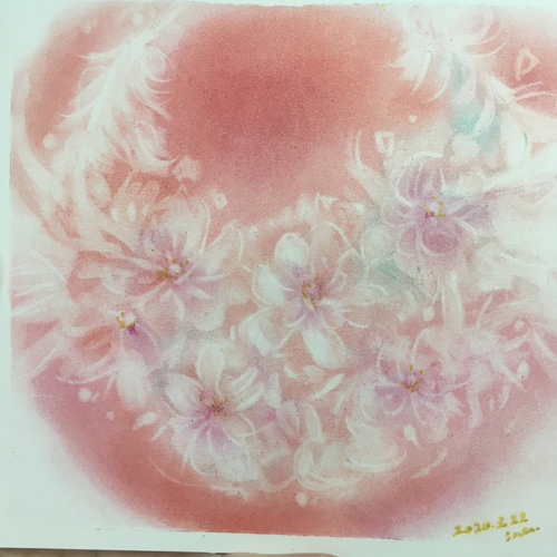 世界に1枚！貴方だけのエネルギーアート【15cm角】 絵画 いなば 通販