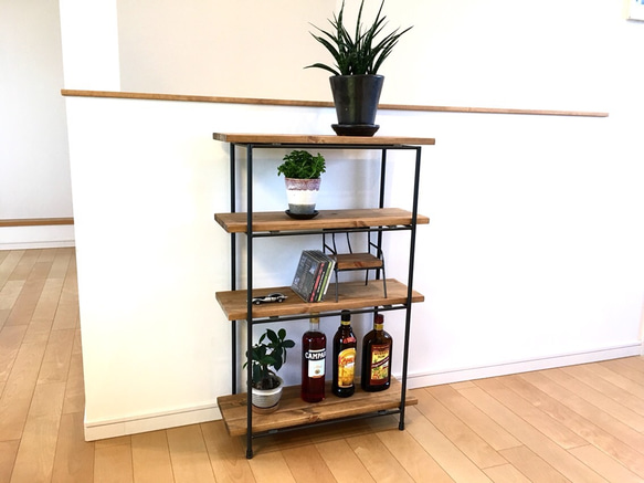 W60×D20×H90　シェルフ　オーダー可　アイアン J1641897622(12675円)