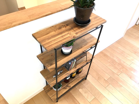 W60×D20×H90　シェルフ　オーダー可　アイアン J1641897622(12675円)