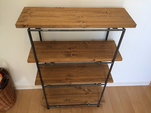 W60×D20×H90　シェルフ　オーダー可　アイアン J1641897622(12675円)