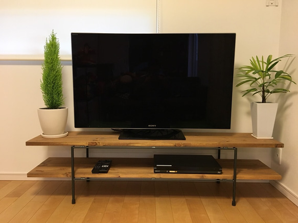 W160×D35×H40　テレビ台　オーダー可　アイアン 5枚目の画像