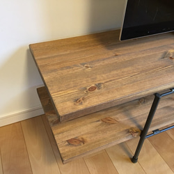 W160×D35×H40　テレビ台　オーダー可　アイアン 6枚目の画像