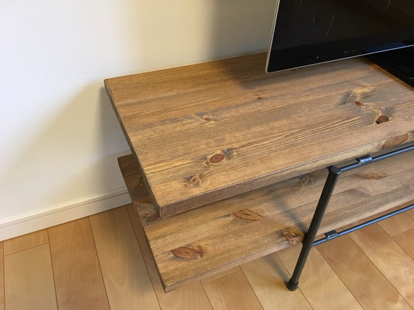 W160×D35×H40　テレビ台　オーダー可　アイアン 6枚目の画像