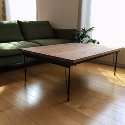 大型こたつナラ市松135日本製・ヒーター別売り 大型こたつテーブルウォールナット135日本製・ヒーター別売り