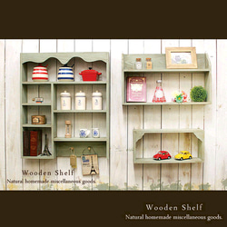 ホワイトシャビーなコレクションラック 棚・シェルフ・ラック putto