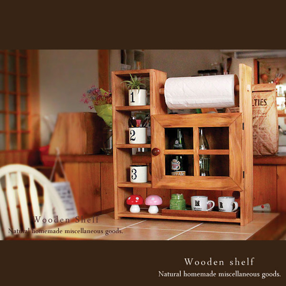 ハンドメイド　扉つき収納シェルフ　アンティークホワイト 楽天市場】cafemoku オープンシェルフ ホワイト オープン シェルフ