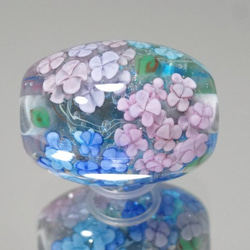 紫陽花のとんぼ玉（ガラス玉） 3枚目の画像