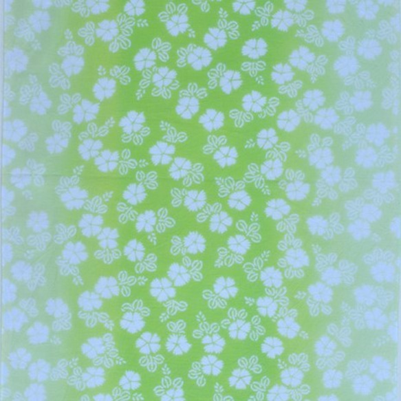 手ぬぐい｜ナデシコ(黄緑)　浜松注染　本染　綿100％　日本製 3枚目の画像