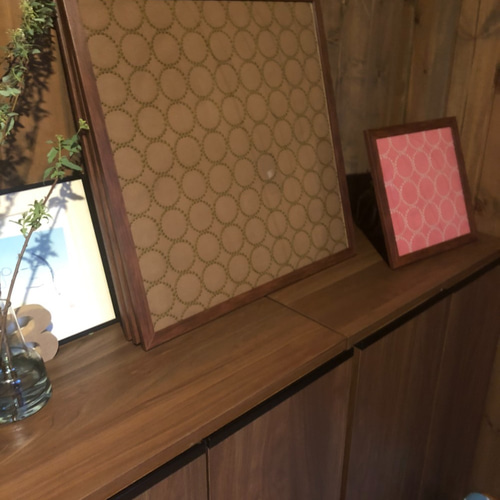 送料無料！ミナペルホネンタンバリンの生地をお洒落なウォールナット調