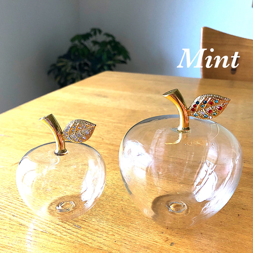 大人気！ハーバリウムりんごキット 大 自宅ですぐ作れます キット mint