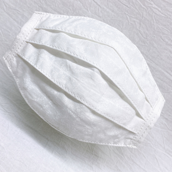 スーパーフィット　冷感　6  マスクカバー ひんやり　接触冷感　白　刺繍　cool 2枚目の画像