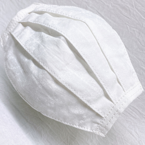 スーパーフィット　冷感　6  マスクカバー ひんやり　接触冷感　白　刺繍　cool 4枚目の画像