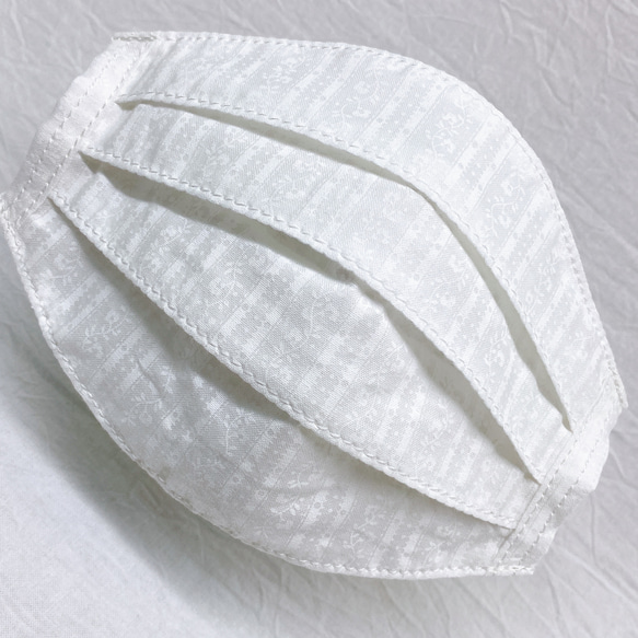 スーパーフィット　冷感　5  マスクカバー ひんやり　接触冷感　白　刺繍　cool 2枚目の画像