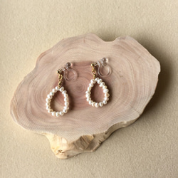 【再販】pearl drop earring/pierce 淡水パールしずくイヤリング/ピアス 3枚目の画像