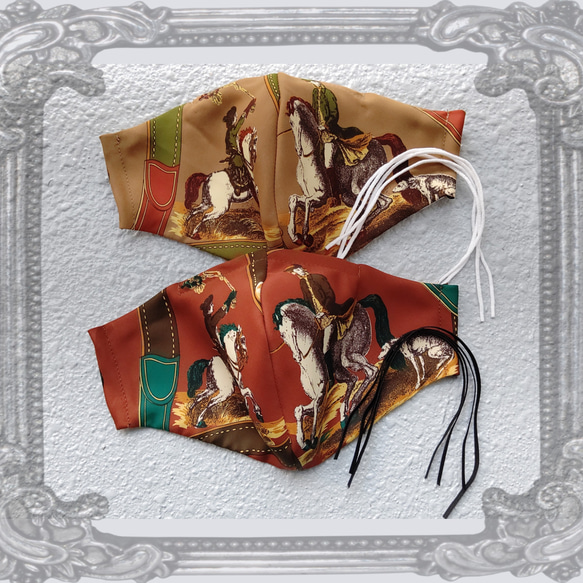 ᛭スカーフマスク᛭ (貴族柄／2color) 7枚目の画像