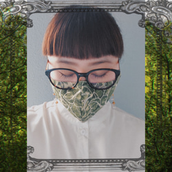᛭スカーフマスク᛭ (A:レトロドット柄／B:木漏れ日の森柄) 9枚目の画像