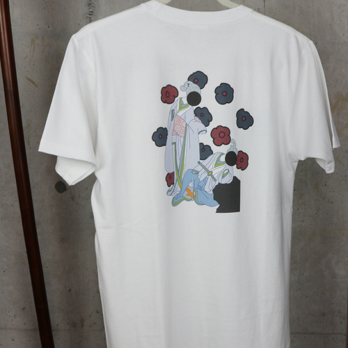 ホワイト 白 Tシャツ 浮世絵アレンジ柄 Tシャツ Cruella 通販