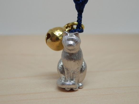 SV925猫の根付 (※受注制作) その他アクセサリー bon bon