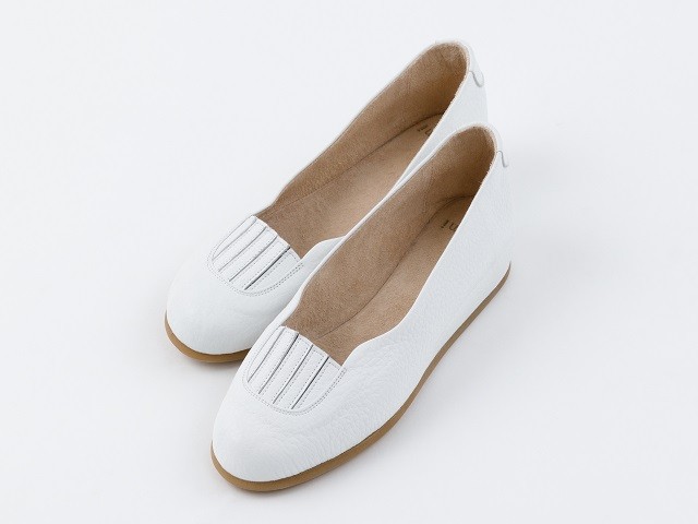 ハンモックパンプス『elastic』　白