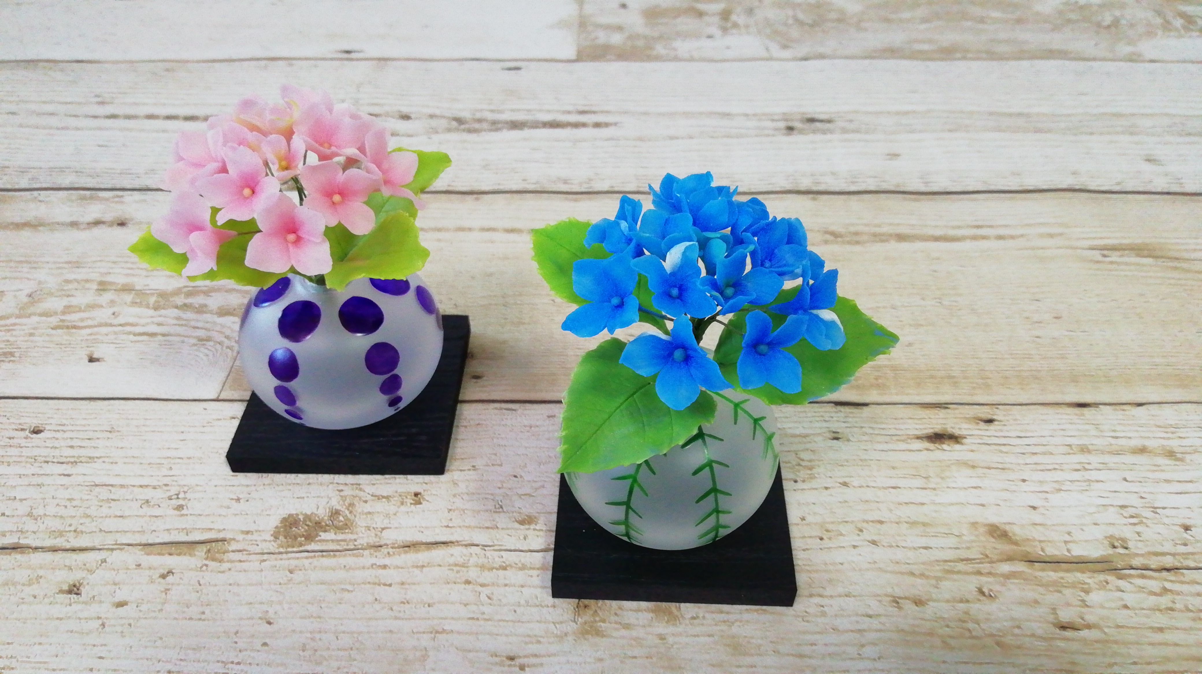 紫陽花♪クレイフラワー アートフラワー Clay Art Kanon 通販