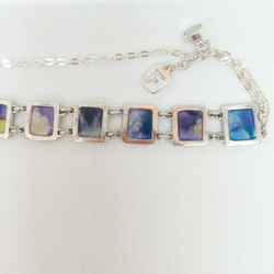 【送料無料】□silver bracelet 「purple」 3枚目の画像