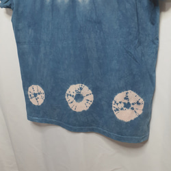 手染めのTシャツ・レディースLサイズ（藍染） 7枚目の画像