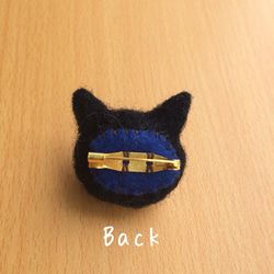 【ハロウィン限定】黒猫ブローチ 4枚目の画像