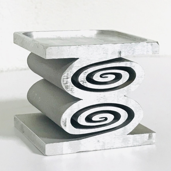 美しいペーパーウエイト インテリア 透明 うずまき