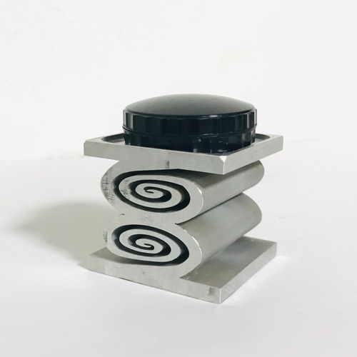 美しいペーパーウエイト インテリア 透明 うずまき