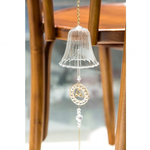 風鈴 カラフルな道化師の鐘のオーナメント、3.97インチのユニークな