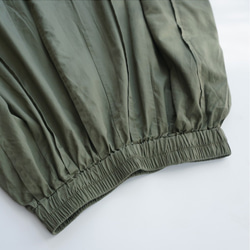 スカート　コットン　ロングプリーツスカート　フレアスカート　裾フリー 8枚目の画像