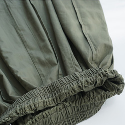スカート　コットン　ロングプリーツスカート　フレアスカート　裾フリー 9枚目の画像