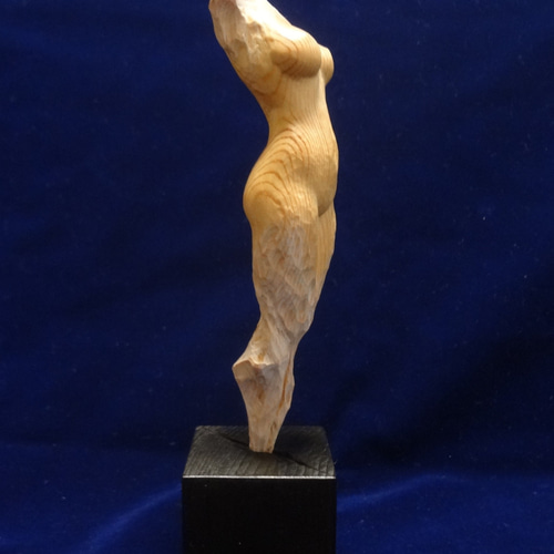 木彫刻 アート 『 水浴のトルソ 』 芸術 トルソ ハンドメイド 松