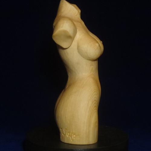 木彫刻 アート『 夢想 』 トルソ 裸婦 芸術 アート 女性 ハンドメイド