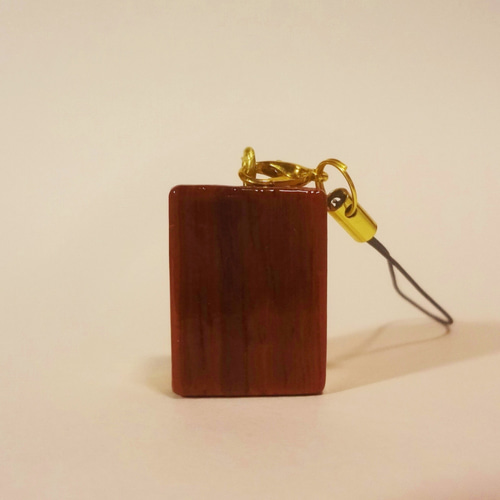 幻の麻雀牌 『 白 』 三元牌 木彫刻 彫刻 木彫り 麻雀 ストラップ