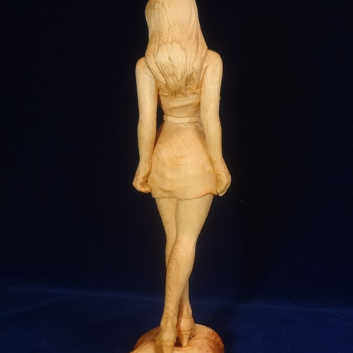 木彫刻 アート『 カラー 』 トルソ 裸婦 芸術 アート 女性