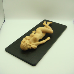 木彫刻 アート『 月夜の人魚 』 トルソ 裸婦 芸術 アート 女性 マーメイド 松 手彫り 彫刻 10枚目の画像