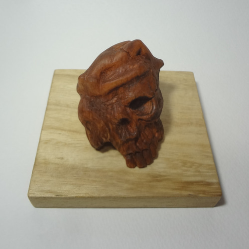 メメント・モリ 』 木彫刻 アート スカル 頭蓋骨 髑髏 芸術 アート