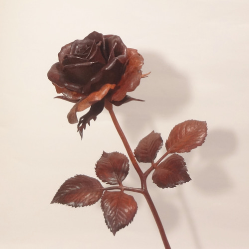 0615119  桃の木素材　薔薇彫りかんざし　約173ミリ 0615119 桃の木素材 薔薇彫りかんざし 約173ミリ
