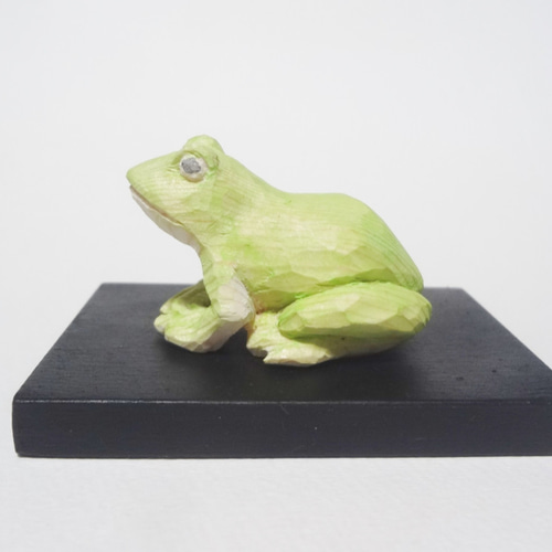骨董品 正友 親子蛙 カエル かえる 骨董 古美術 彫刻 木工品