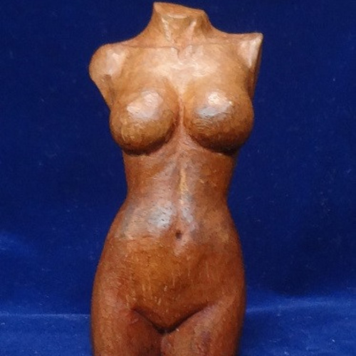 売却済 個人蔵 『 トルソー』 女性像 芸術作品 裸婦 木彫刻アート 立体